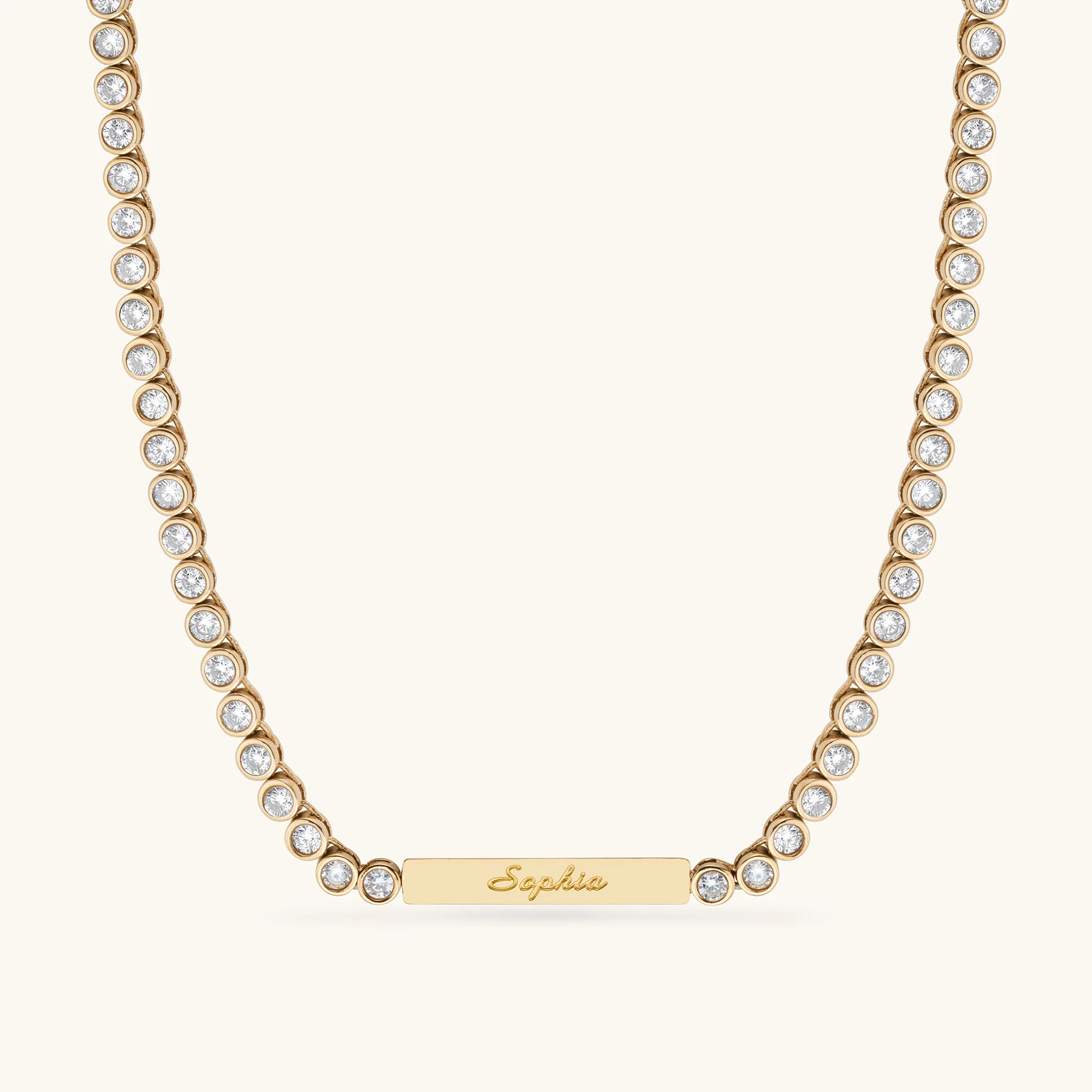 Tennis Name Necklace